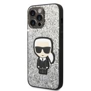 Husa premium pentru  iPhone 14 Pro Max Karl Lagerfeld superior quality - Argintiu