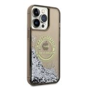 Husa premium pentru  iPhone 14 Pro Max Karl Lagerfeld superior quality - Auriu