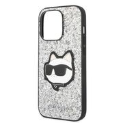 Husa premium pentru  iPhone 14 Pro Max Karl Lagerfeld superior quality - Gri deschis