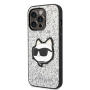 Husa premium pentru  iPhone 14 Pro Max Karl Lagerfeld superior quality - Gri deschis