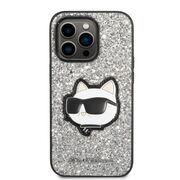 Husa premium pentru  iPhone 14 Pro Max Karl Lagerfeld superior quality - Gri deschis
