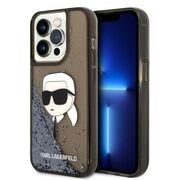 Husa premium pentru  iPhone 14 Pro Max Karl Lagerfeld superior quality - Maro deschis