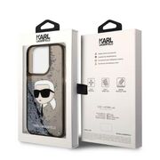 Husa premium pentru  iPhone 14 Pro Max Karl Lagerfeld superior quality - Maro deschis