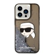 Husa premium pentru  iPhone 14 Pro Max Karl Lagerfeld superior quality - Maro deschis