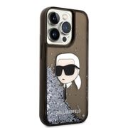 Husa premium pentru  iPhone 14 Pro Max Karl Lagerfeld superior quality - Maro deschis