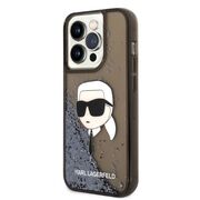 Husa premium pentru  iPhone 14 Pro Max Karl Lagerfeld superior quality - Maro deschis