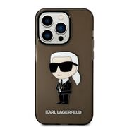 Husa premium pentru  iPhone 14 Pro Max Karl Lagerfeld superior quality - Maro inchis