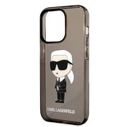 Husa premium pentru  iPhone 14 Pro Max Karl Lagerfeld superior quality - Maro inchis