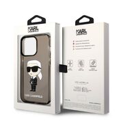 Husa premium pentru  iPhone 14 Pro Max Karl Lagerfeld superior quality - Maro inchis