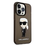 Husa premium pentru  iPhone 14 Pro Max Karl Lagerfeld superior quality - Maro inchis