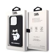 Husa premium pentru  iPhone 14 Pro Max Karl Lagerfeld superior quality - Negru denim