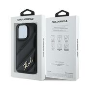 Husa premium pentru  iPhone 14 Pro Max Karl Lagerfeld superior quality - Negru