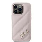 Husa premium pentru  iPhone 14 Pro Max Karl Lagerfeld superior quality - Roz neon