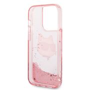 Husa premium pentru  iPhone 14 Pro Max Karl Lagerfeld superior quality - Roz pal