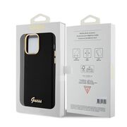 Husa premium pentru  iPhone 15 Pro Max Guess Elegance Series - Negru denim