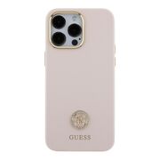 Husa premium pentru  iPhone 15 Pro Max Guess Elegance Series - Roz pal