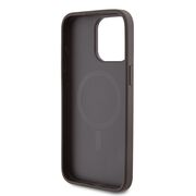 Husa premium pentru  iPhone 15 Pro Max compatibila MagSafe Guess Luxury Series - Maro