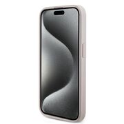 Husa premium pentru  iPhone 15 Pro Max compatibila MagSafe Guess Luxury Series - Roz neon