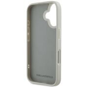 Husa premium pentru  iPhone 16 Karl Lagerfeld superior quality - Gri