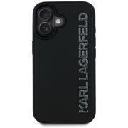 Husa premium pentru  iPhone 16 Karl Lagerfeld superior quality - Negru denim