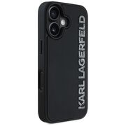 Husa premium pentru  iPhone 16 Karl Lagerfeld superior quality - Negru denim