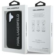 Husa premium pentru  iPhone 16 Karl Lagerfeld superior quality - Negru denim
