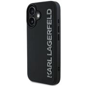 Husa premium pentru  iPhone 16 Karl Lagerfeld superior quality - Negru denim