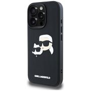 Husa premium pentru  iPhone 16 Karl Lagerfeld superior quality - Negru print