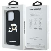 Husa premium pentru  iPhone 16 Karl Lagerfeld superior quality - Negru print