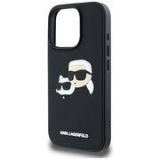 Husa premium pentru  iPhone 16 Karl Lagerfeld superior quality - Negru print