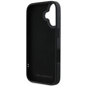 Husa premium pentru  iPhone 16 Karl Lagerfeld superior quality - Negru royal