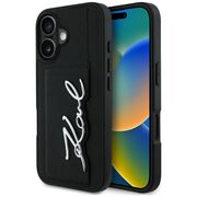 Husa premium pentru  iPhone 16 Karl Lagerfeld superior quality - Negru