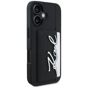 Husa premium pentru  iPhone 16 Karl Lagerfeld superior quality - Negru