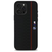 Husa premium pentru  iPhone 16 Pro Max compatibila MagSafe BMW Signature - Negru denim