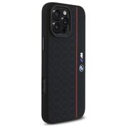 Husa premium pentru  iPhone 16 Pro Max compatibila MagSafe BMW Signature - Negru denim