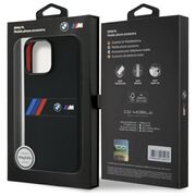 Husa premium pentru  iPhone 16 Pro Max compatibila MagSafe BMW Signature - Negru mat