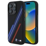 Husa premium pentru  iPhone 16 Pro Max compatibila MagSafe BMW Signature - Negru multicolor