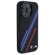 Husa premium pentru  iPhone 16 Pro Max compatibila MagSafe BMW Signature - Negru multicolor