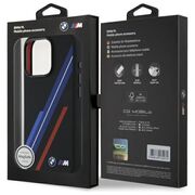 Husa premium pentru  iPhone 16 Pro Max compatibila MagSafe BMW Signature - Negru multicolor