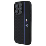 Husa premium pentru  iPhone 16 Pro Max compatibila MagSafe BMW Signature - Negru royal