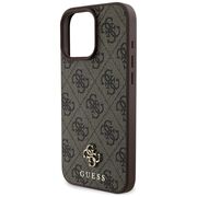 Husa premium pentru  iPhone 16 Pro compatibila MagSafe Guess Luxury Series - Maro