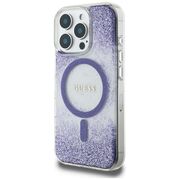 Husa premium pentru  iPhone 16 Pro compatibila MagSafe Guess Luxury Series - Mov