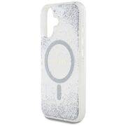 Husa premium pentru  iPhone 16 compatibila MagSafe Guess Luxury Series - Argintiu