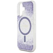 Husa premium pentru  iPhone 16 compatibila MagSafe Guess Luxury Series - Mov