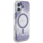 Husa premium pentru  iPhone 16 compatibila MagSafe Guess Luxury Series - Mov