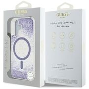 Husa premium pentru  iPhone 16 compatibila MagSafe Guess Luxury Series - Mov