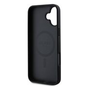 Husa premium pentru  iPhone 16 compatibila MagSafe Guess Luxury Series - Negru