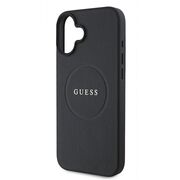 Husa premium pentru  iPhone 16 compatibila MagSafe Guess Luxury Series - Negru