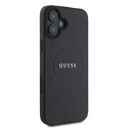 Husa premium pentru  iPhone 16 compatibila MagSafe Guess Luxury Series - Negru