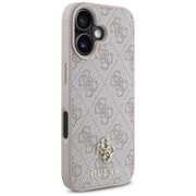 Husa premium pentru  iPhone 16 compatibila MagSafe Guess Luxury Series - Roz neon
